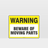 Custom Gate Signs,Warning Beware Of Moving Parts Sign